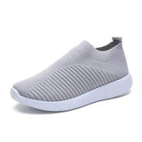 Women Plus Size Spring Sneakers Female Vulcanized Shoes Knitting Sock Stretch Slip On Flat Shoes Mesh Soft