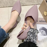 Shoes PVC Summer Jelly Shoes Women Sandals Pointed Toe Casual Flat Soft Bottom Female Slip on Shallow Ladies Single