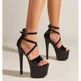 New Fashion Model T Stage Pole Dancing 17CM Hate Sky High Sandals High Heels Women's