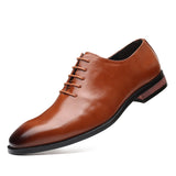 Breakj Pointed Casual Shoes Trend Business Is Breathable British Trend Increased Men's Shoes Versatile Autumn Leather Shoes