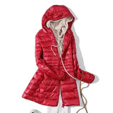 Women Puffer Jackets Ultralight Duck Down Jacket 2023 New Autumn Winter Portable Hooded Parka Coat Windproof Outwear 6XL