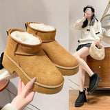 Breakj Snow Boots Women 2025 Winter New High And Coarse And Thicken Thick To Keep Warm Fur One Snow
