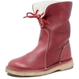 Breakj Large-Size Women's Cotton Boots New Size 43 Medium Boots Women's Casual Snow Martin