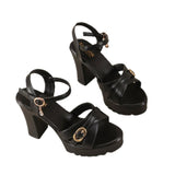 Breakj Sandals Women 2026 Spring And Summer New Thick-Soled Thick-Heeled Fashion