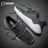 Sale New Men Running Shoes Mujer Mesh Breathable White Men Sneakers Lac-up Lightweight Black Walking Men Vulcanize