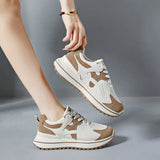 Style Casual Sports Shoes 2024 Spring And Autumn Korean Version Ins100 Fashion Single Shoes Thick-Soled Casual Shoes Women's