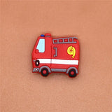Sale 1pcs Shoe Charms Construction vehicles and Trains Shoe Buckle Accessories Shoe Decorations fit Croc JIBZ Kid's