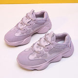 Brand Chunky Sneakers Women Fashion 2021 Trend Purple Summer Shoes Outdoor Jogging Sneakers Mesh Breathable Casual
