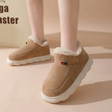 Home Men Cotton Slippers Winter New Casual Warm Plush Shoes Men Women Comfort Non Slip Platform Snow Boots Botas