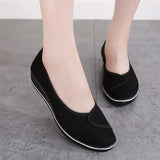 Flat Shoes Low Heels White Women Shoes For Nurse Working Cute Wedge Casual Breathable Footwear Femme Sandalias