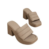 Sandals And Slippers For Women's 2023 Summer New French Style Simple Casual Sandals With Thick