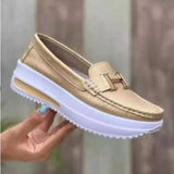 Breakj 2023 New Pine Cream Bottom Round Head Solid Single Shoes Light Mouth Pedal Thick Sole Single Shoe