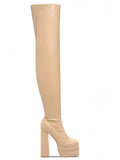 New Seasons Women's Boots Fashion Sexy Elastic Boots Nightclub Party Over The Knee Boots Side Zipper High Heel