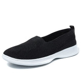 Summer Women Shoes Knitting Sock Women's Sneakers Slip On Shoes Lightweight Flat Women's sports shoes Plus Size