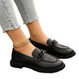 Breakj Soft Leather Shoes Women 2025 New Fashion Round Head Comfortable British Wind Thick Sole Single Shoes Spring And Autumn Small Leather
