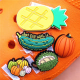 Various Fruit Designer Shoe Charms 5pcs/lot Croc Buckle Accessories Luxury Clog Jewelry Decorations Gift Preferred