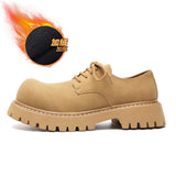 Breakj Top British Style Men's Platform Soft Leather Shoes Men's