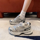 Shoes And Women's Shoes Ins Trend 2024 New Spring Thick-Soled Sports Shoes Net Show Feet Small Network Celebrity Casual