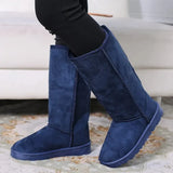 boots women shoes woman leather fur button knee thigh high long australia snow shoes women boots big size 41 Botas