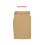Work Wear 2019 Fashion Women Skirts Long Mid-calf Length High Waist Pencil Formal Woman Skirt S - XXL Office Lady