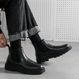 Breakj Chelsea Boots Men's Locomotive Short Boots Autumn And Winter Senior Martens