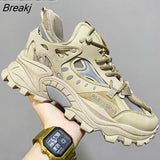 Shoes Luxury Sneakers Men's Harajuku Chunky Sneakers Autumn Black Running Footwear Male High Fashion Zapatos