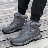 Sale Anti-skid Men Snow Boots Stylish Casual Quality Unisex High Shoes Winter Plush Warm Lined Sneaker Outdoor Soft