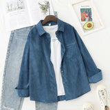 Women Blouses Shirts Tunic Womens Tops And Blouses 2021 Womenswear Long Sleeve Clothing Button Up Down Loose White