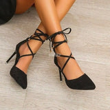 2022 Sexy Spring/Autumn Fashion 10.5CM Black Flock Super High Women Pumps Pointed Toe Wedding Party Woman High Heel Women