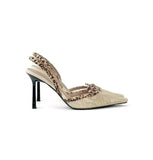 Breakj Niche Sexy Hottie Embroidered Lace Bag Sandals Fine Heel Small Square Net Red Bow High Heels