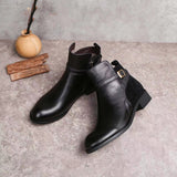 Women Boots 2022 Spring Genuine Female Short Boots Suede Women Booties British Zipper Retro Trend Women Naked
