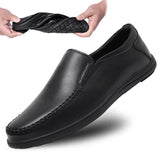 Leather Men Casual Shoes Luxury Brand Formal Business Mens Loafers Moccasins Breathable Slip on Male Driving Shoes
