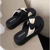 New Thick-Soled Anti-Skid Slippers Women's Summer Soft-Soled Beach Sandals And Slippers With A Sense Of Shit And
