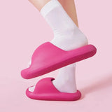 Platform Pillow Slippers for Women Summer Beach Soft Sole Eva Cloud Slides Sandals Woman Home Non Slip Bathroom
