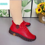 Breakj Beef Soft-Soled Mother Shoes Women 2025 Spring And Autumn New High-Top Single Shoes Casual