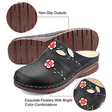 2023 New Women Clogs Sandals Ladies Comfort Closed Toe Wedges Platform Shoes Flower Slipper Summer Slipper Women