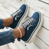 Breakj Size Thick Sole Single Shoes Female 2023 Spring And Autumn New Diamond With Platform Platform Sports Wind Casual