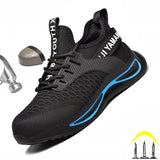 Man Safety Shoes Men Boots Steel Toe Shoes Breathable Work Sneakers Indestructible Safety Boots Male Shoes Work