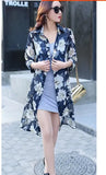 Dress Cover Tunics Women Chiffon Cardigans Plage Femme Ete 2017 Vintage Boho Vestidos Mujer Floral Leopard Dress