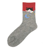 Cotton Socks Funny Oil Painting Fashion Happy Socks Night Winter Male Female Colorful Print Van Gogh Art Sock one