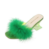 Breakj Sandals Women 2023 Summer New High Heel Fish Mouth Sandals Slippers Large Size Cool