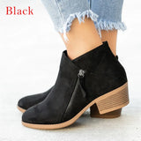 Women Ankle Boots Dropshipping Autumn Low Heels Leopard Boots Platform Sexy Ladies Khaki Pumps Boots Shoes 2021 New