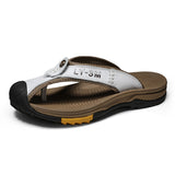 Baotou Flip-Flops Flip-Flops Sandals Male Breathable Light Dad Slippers Daily Household Casual Shoes Korean