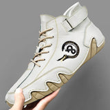 All-match Men Leather Casual Shoes Outdoor Quality Lace-up Male Footwear Winter Warm Lined Sneaker Comfort