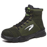 New Work Safety Shoes Men Ankle Boots Steel Toe Shoe Man Anti-Smashing Working Shoes Mens Casual Sneakers Lightweight