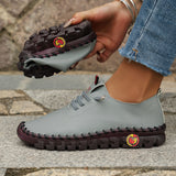 Breakj Single Shoes 2025 Autumn New Soft Back Hand Sewing Large-Size Casual Women's One-Legged Lazy