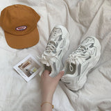 wind reflective old shoes women 2021 spring sports casual shoes flat breathable comfortable women's