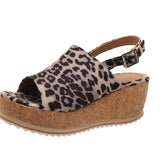 Breakj Size 2023 Summer New Cake With Buckle Sandals Female Hemp Rope Woven Wedge Platform