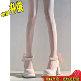 Style Thick Pearl Chain Small Leather Shoes 2023 New High-Looking Fried Street Fashion Mary Jane High