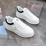 Breakj Spring Small White Shoes New Korean Ins Schoolgirls Heighten Platform Sports Shoes Casual Shoes